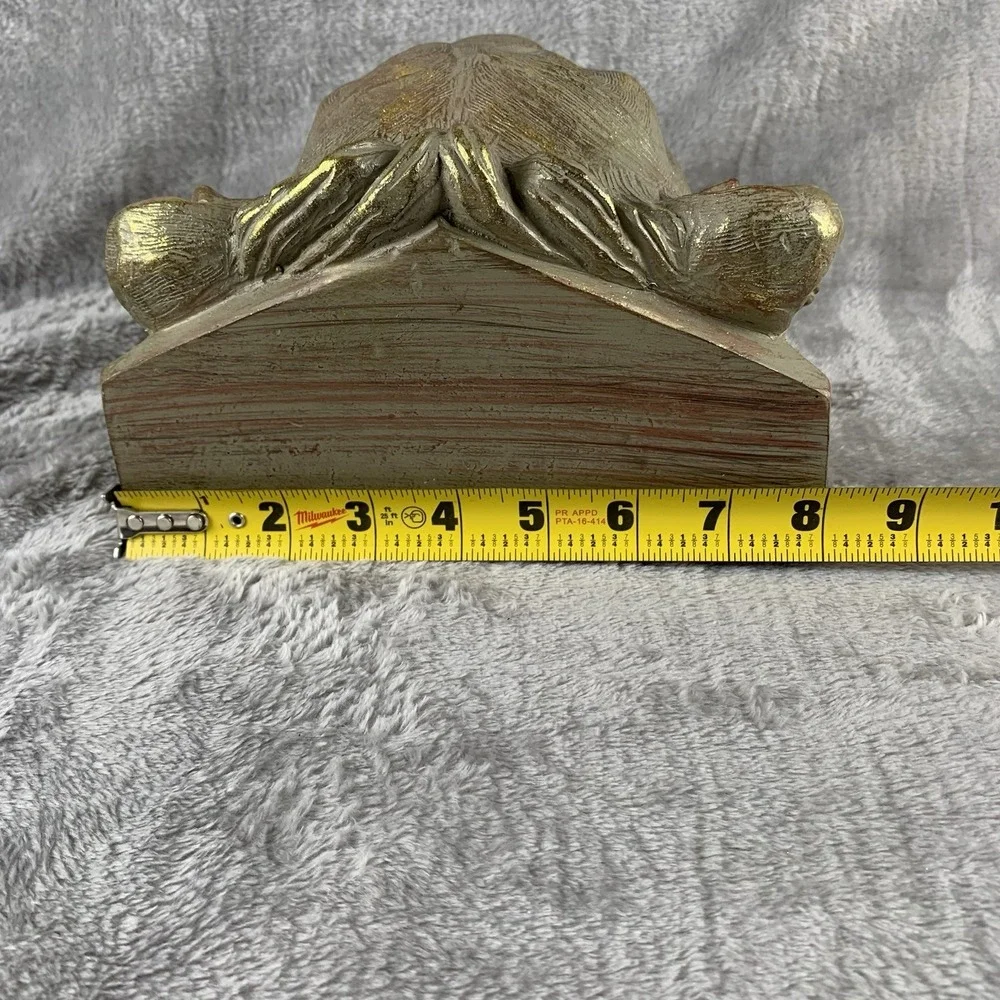 Lions Head Resin Wall Shelf Sconce Gold Color Classical Rococo Hollywood Regency